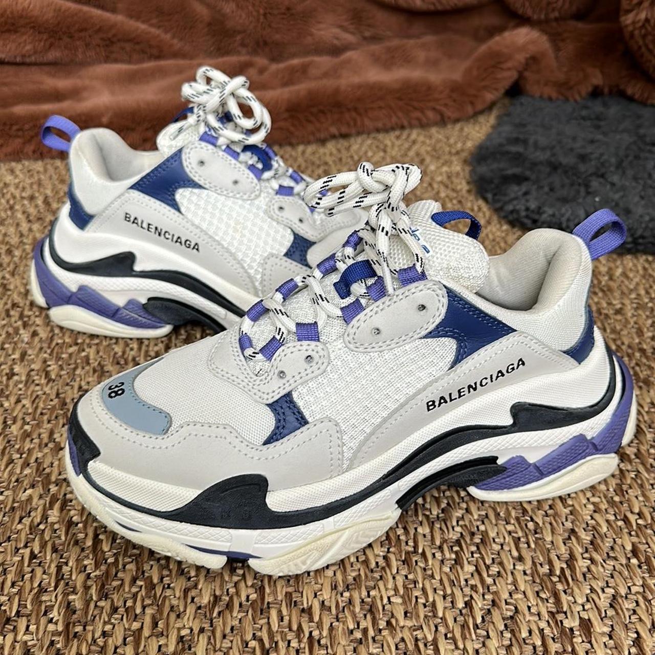 Triple s white outlet purple