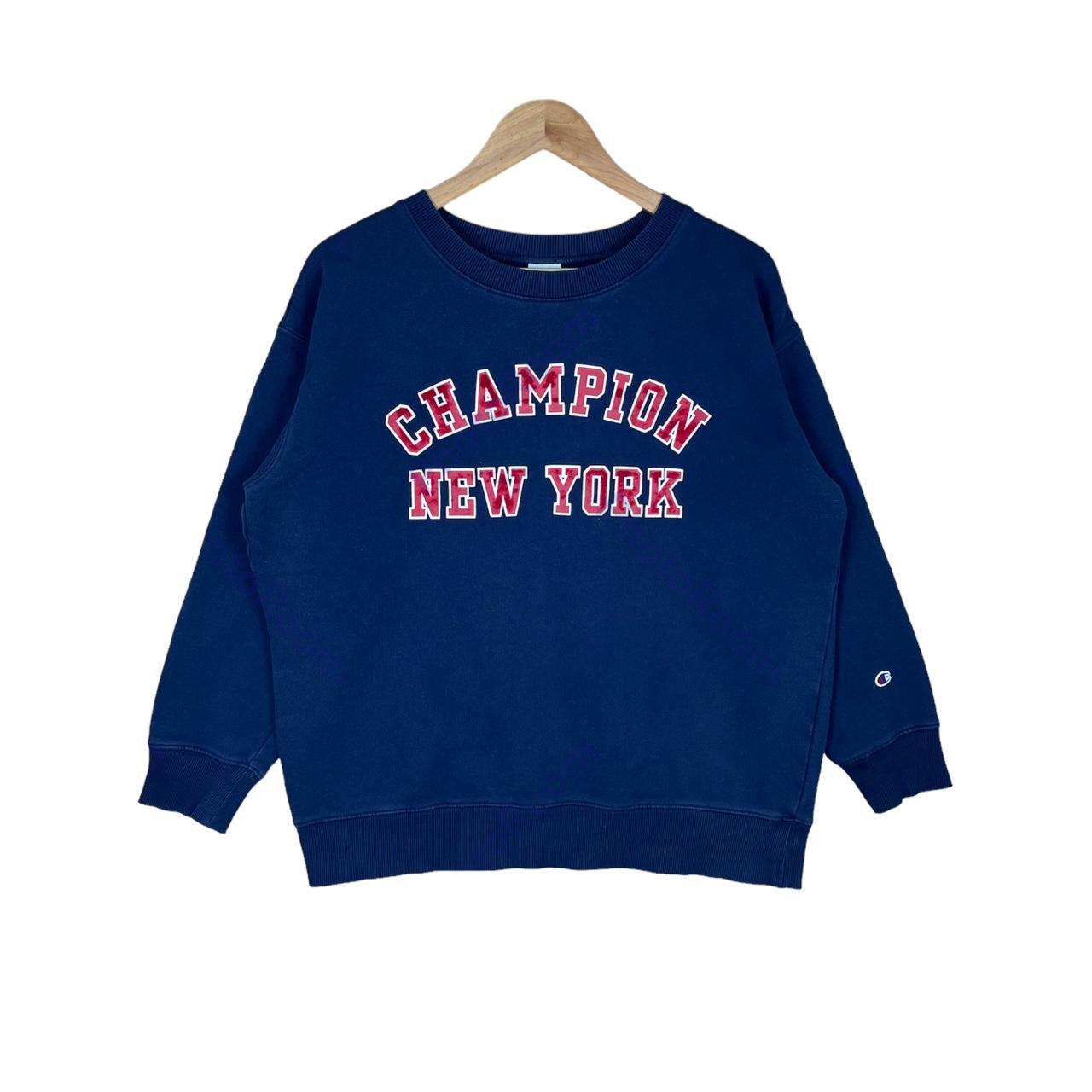 Champion sweater big logo design best sale