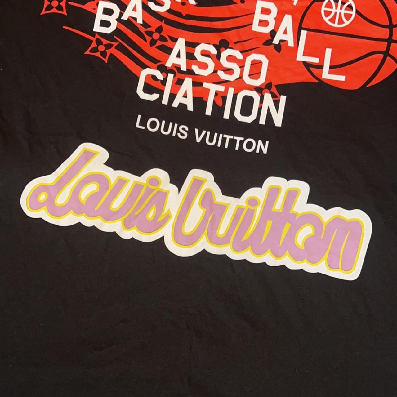 Louis Vuitton NBA t shirt exclusive worn once to big... - Depop