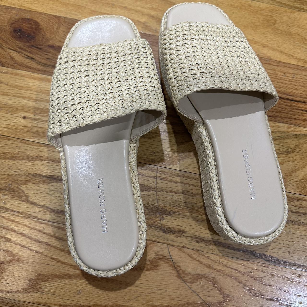 Marc Fisher Women's Slides - Cream/Tan - US 9.5 –… - image 4