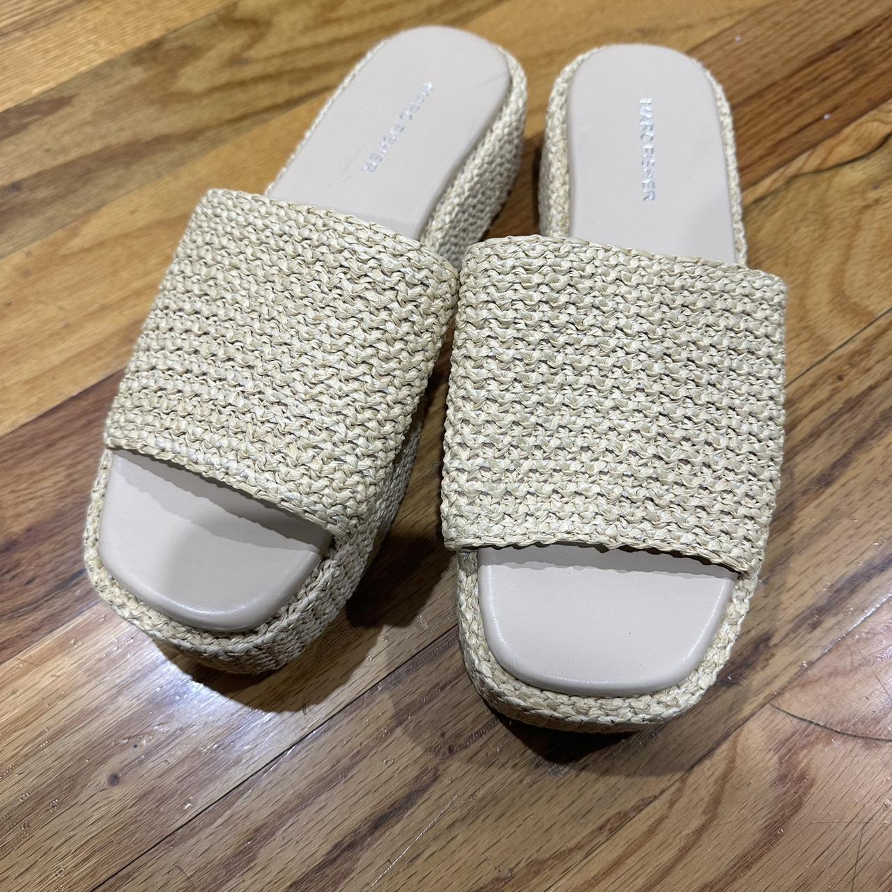 Marc Fisher Women's Slides - Cream/Tan - US 9.5 –… - image 1