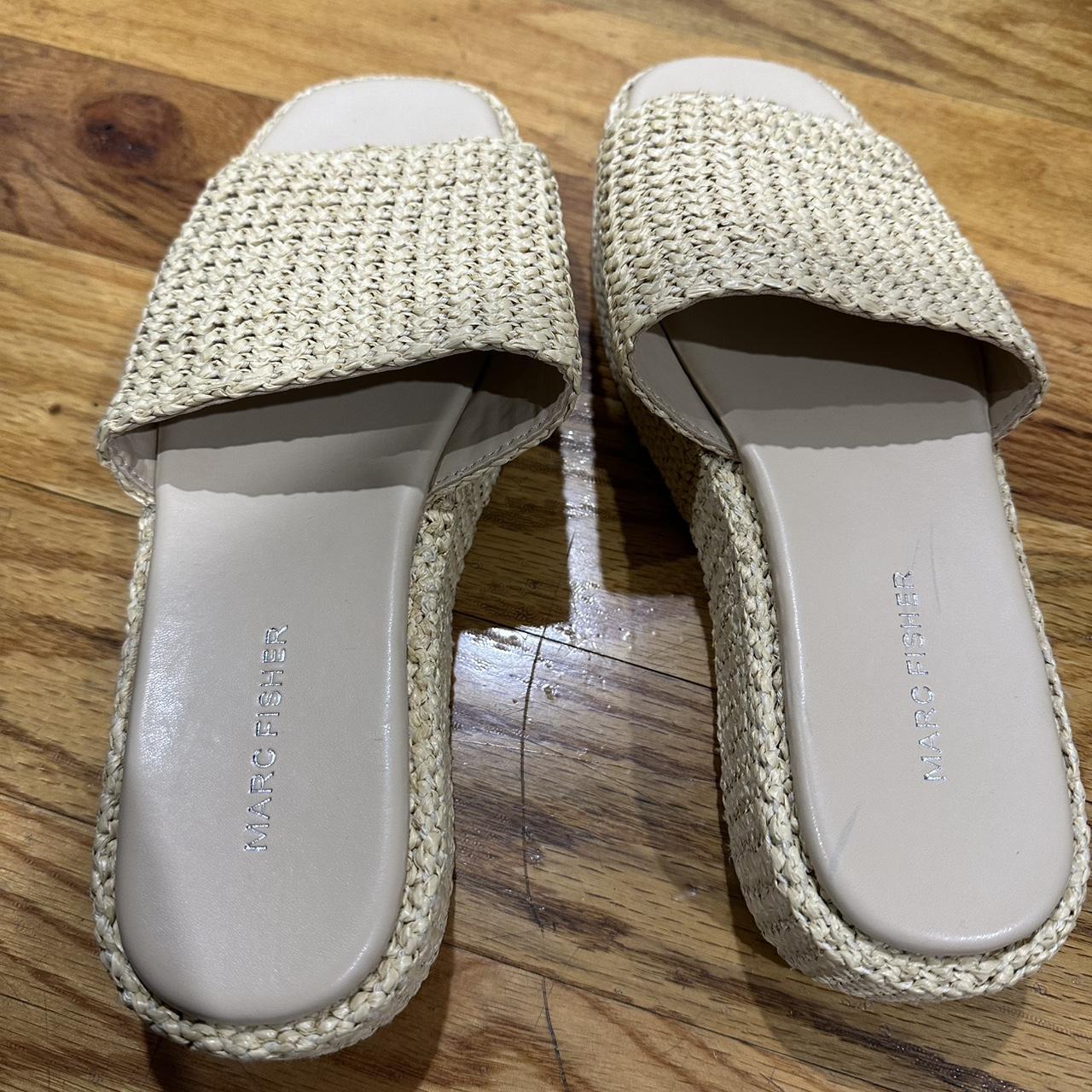 Marc Fisher Women's Slides - Cream/Tan - US 9.5 –… - image 3