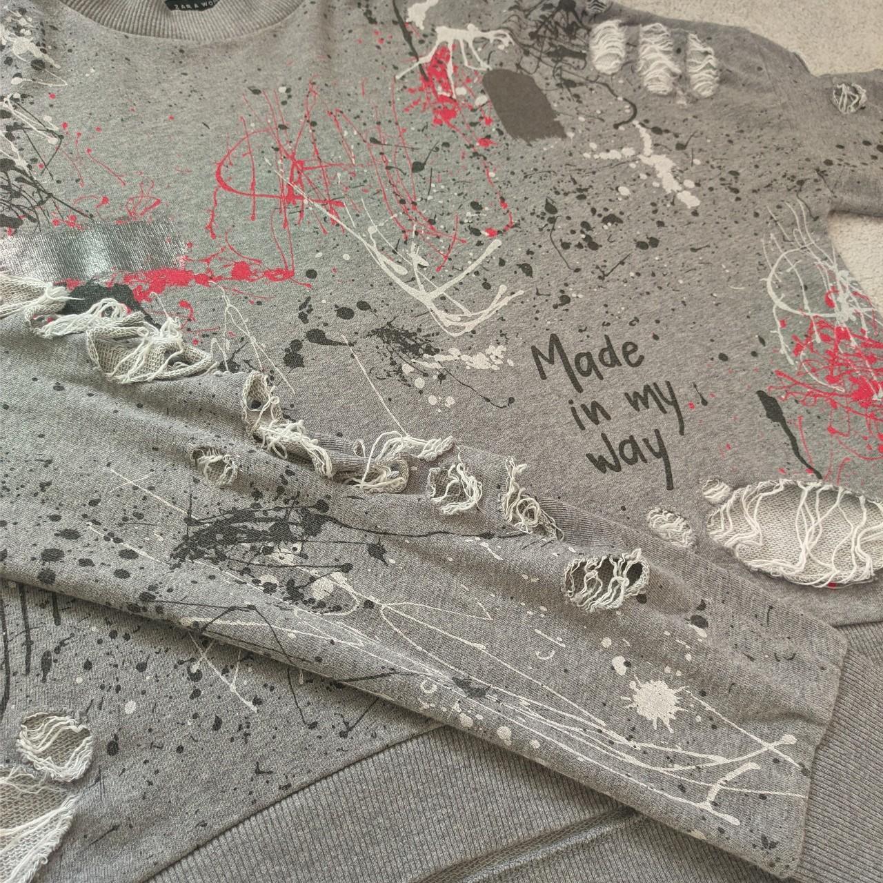 Paint splatter 2025 jumper zara