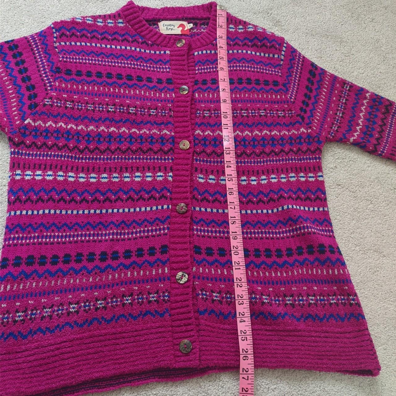 EWM Country Rose fairisle cardigan. Label size