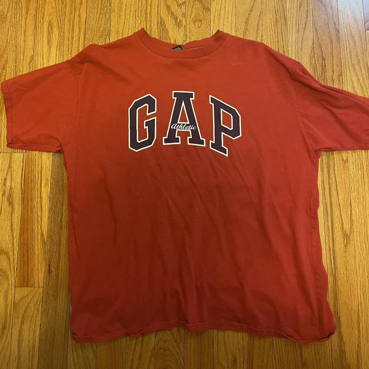 Large, Red Gap T-Shirt - Depop