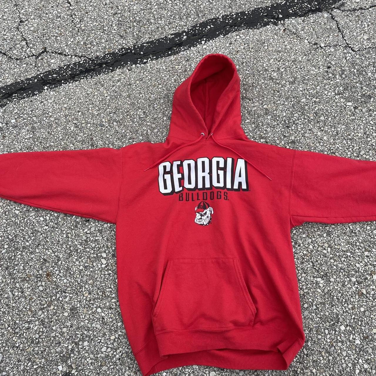 Large, Vintage Georgia Bulldogs hoodie - Depop