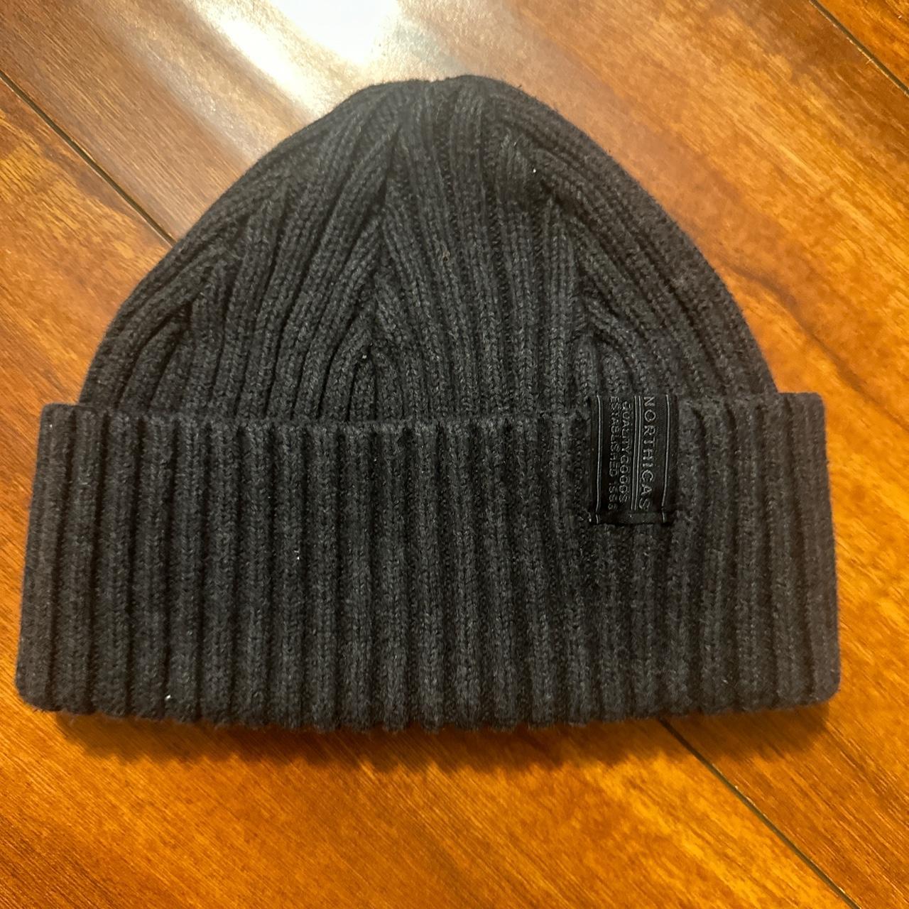 H&m Brand Beanie Color Dark Grey Cuffed And - Depop