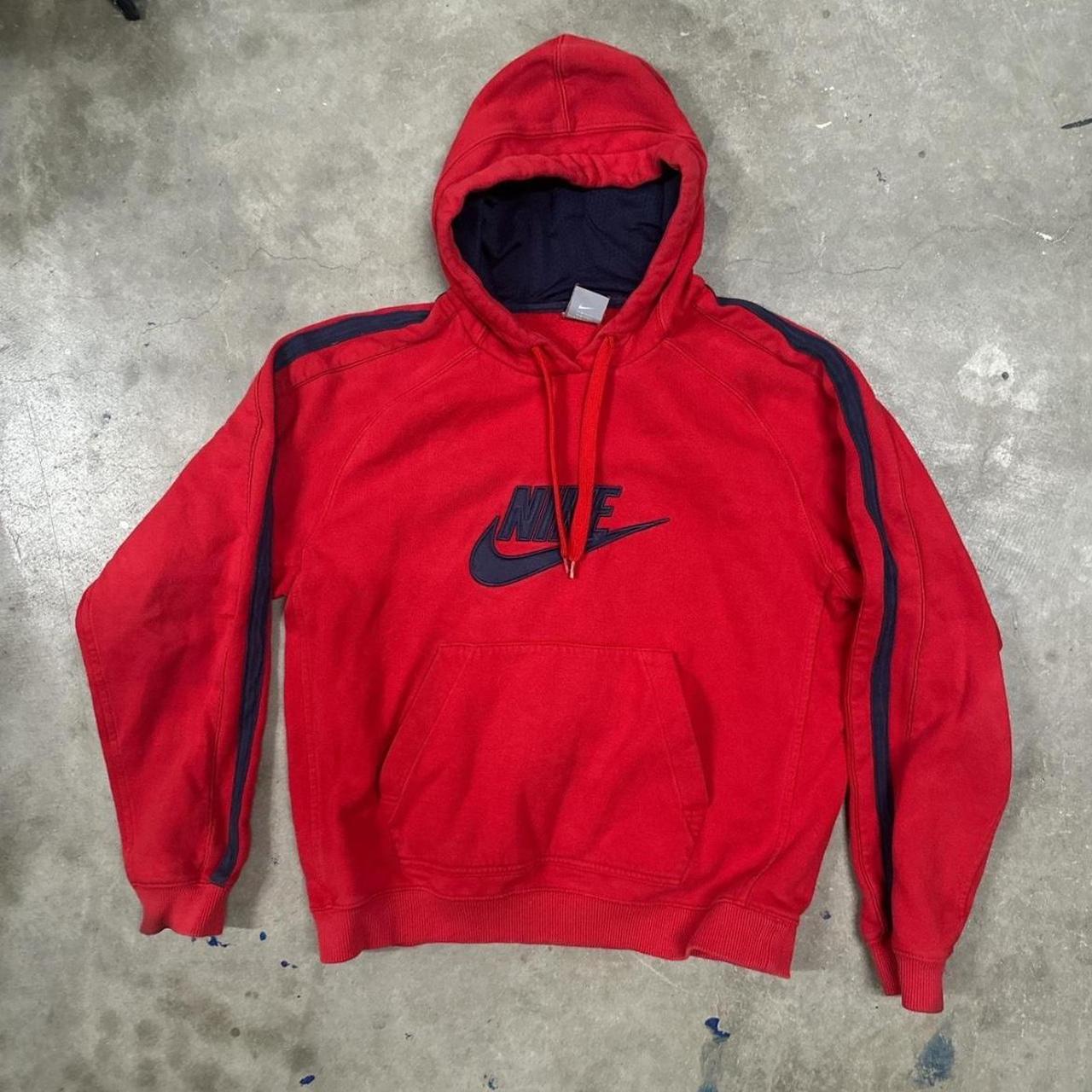 red nike jumper vintage