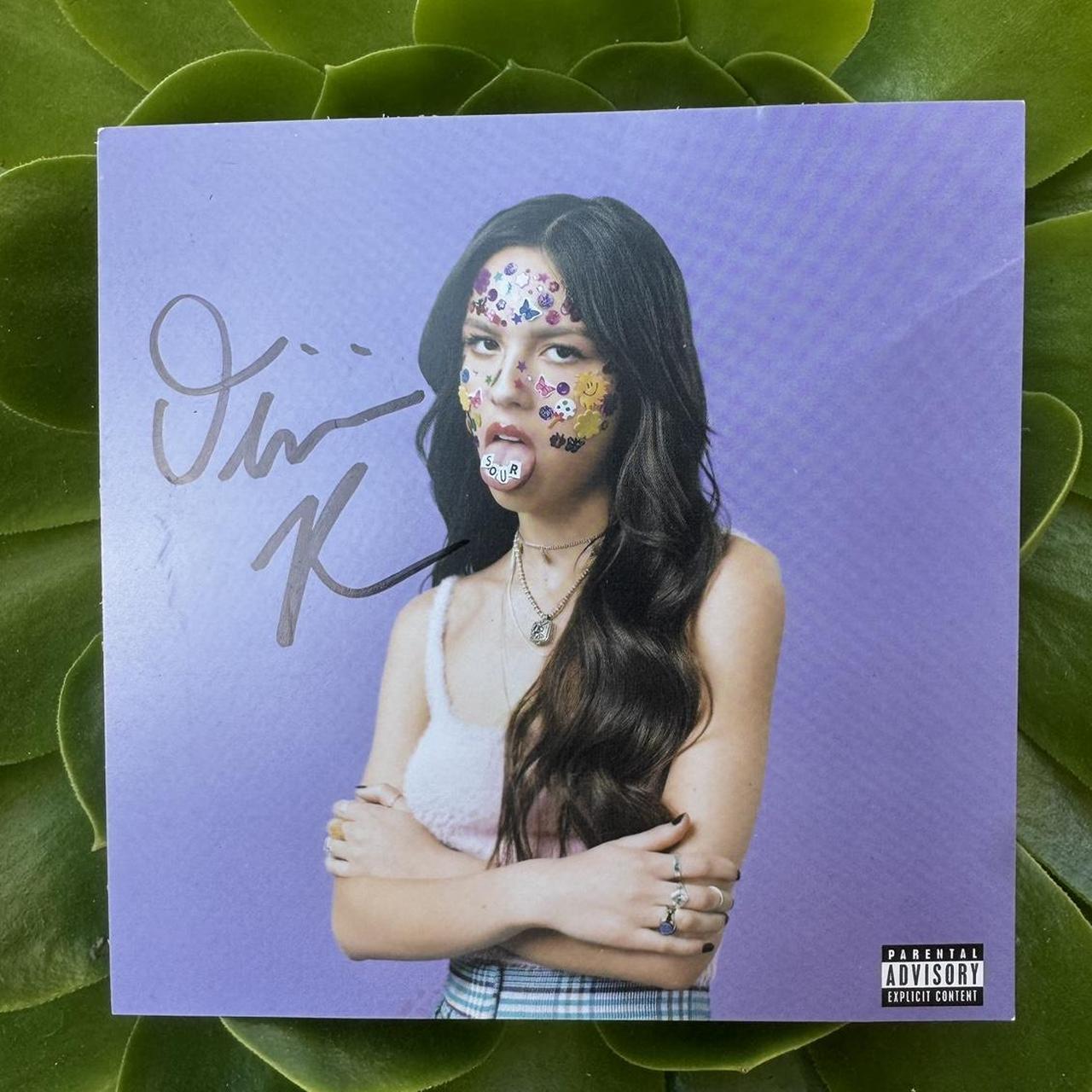 🦋 taking offers🦋 signed olivia rodrigo sour art card... - Depop