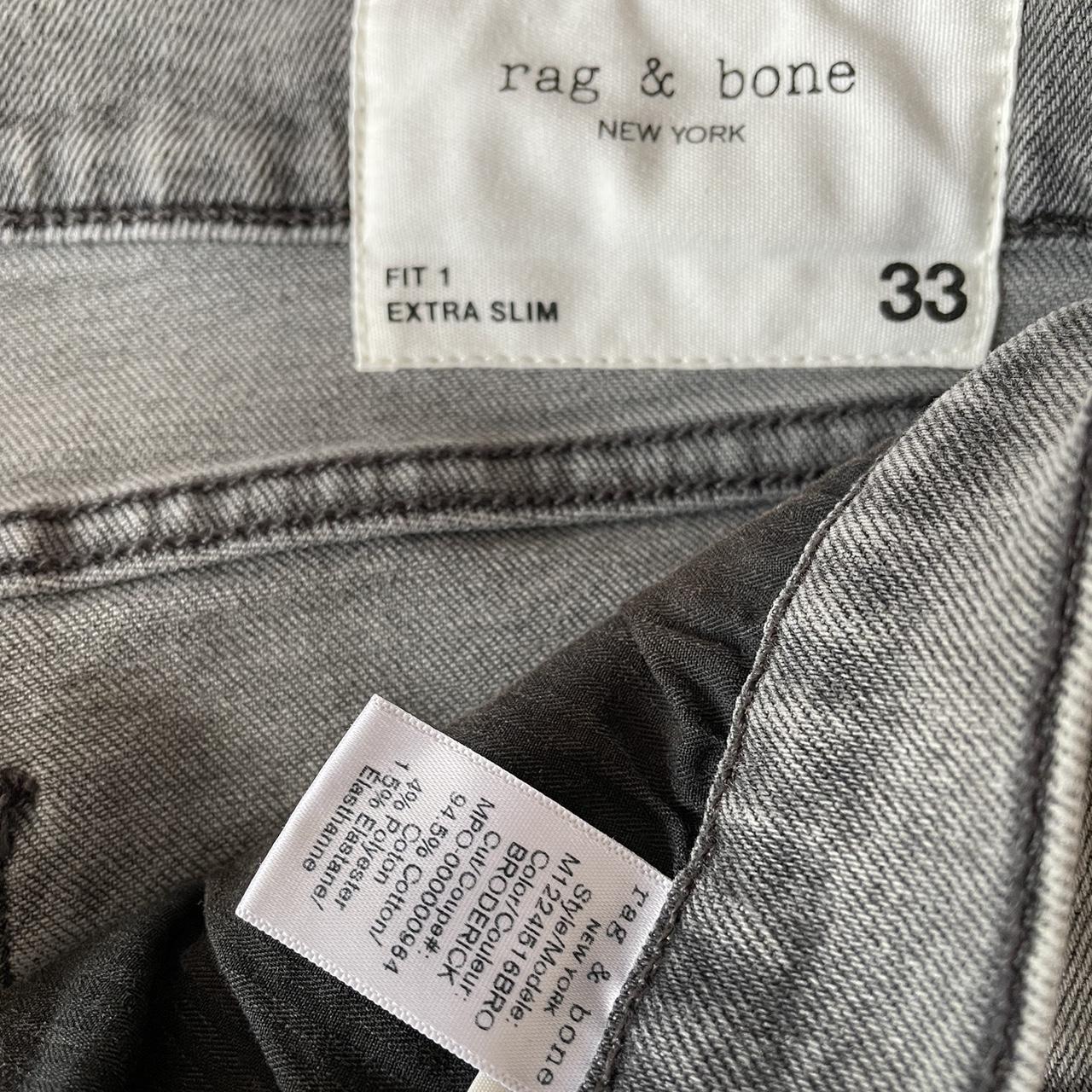 Rag & Bone Fit 1 Extra Slim Gray Jeans Excellent to... - Depop