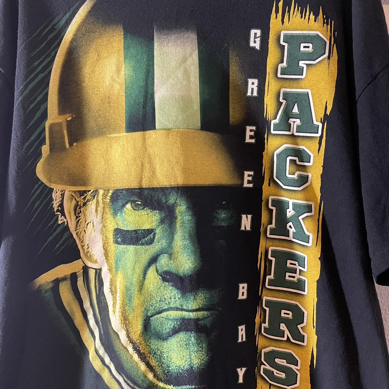 Vintage 00s Black Majestic Green Bay Packers T-Shirt - X-Large