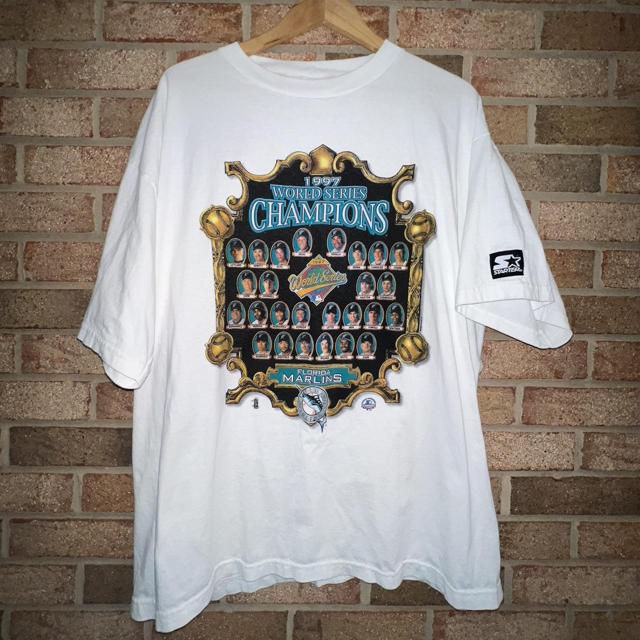 Vintage 1997 World Series Champion Florida Marlins T Shirt (Size