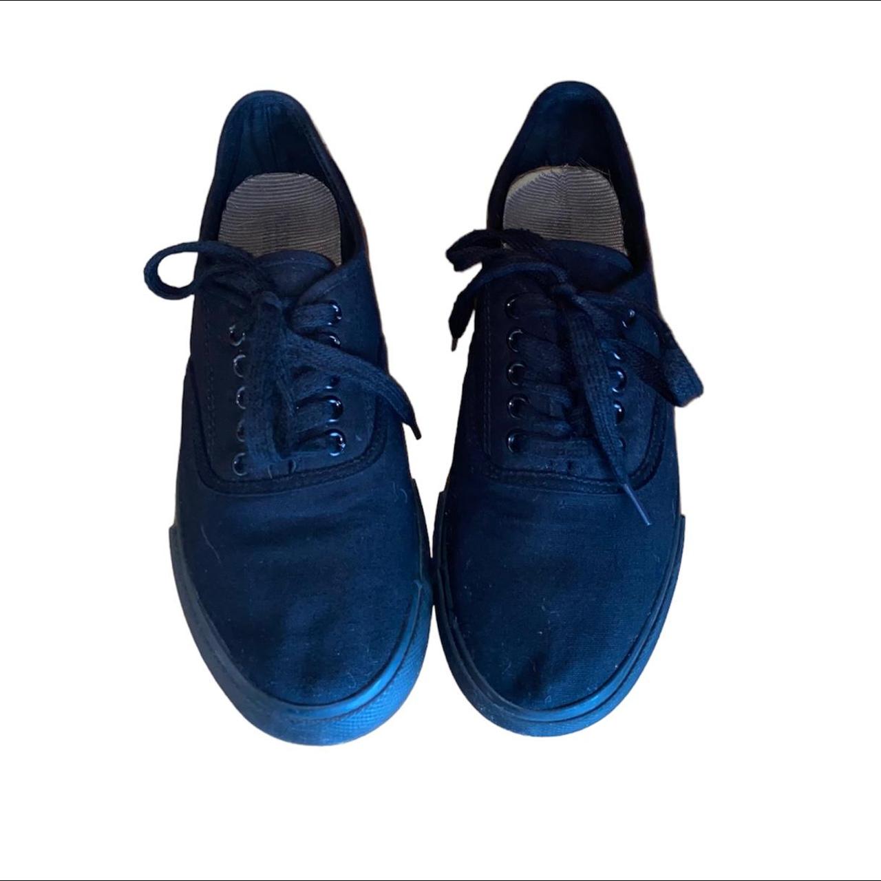 Black Tennis Shoes Cute and simple/comfortable all... - Depop