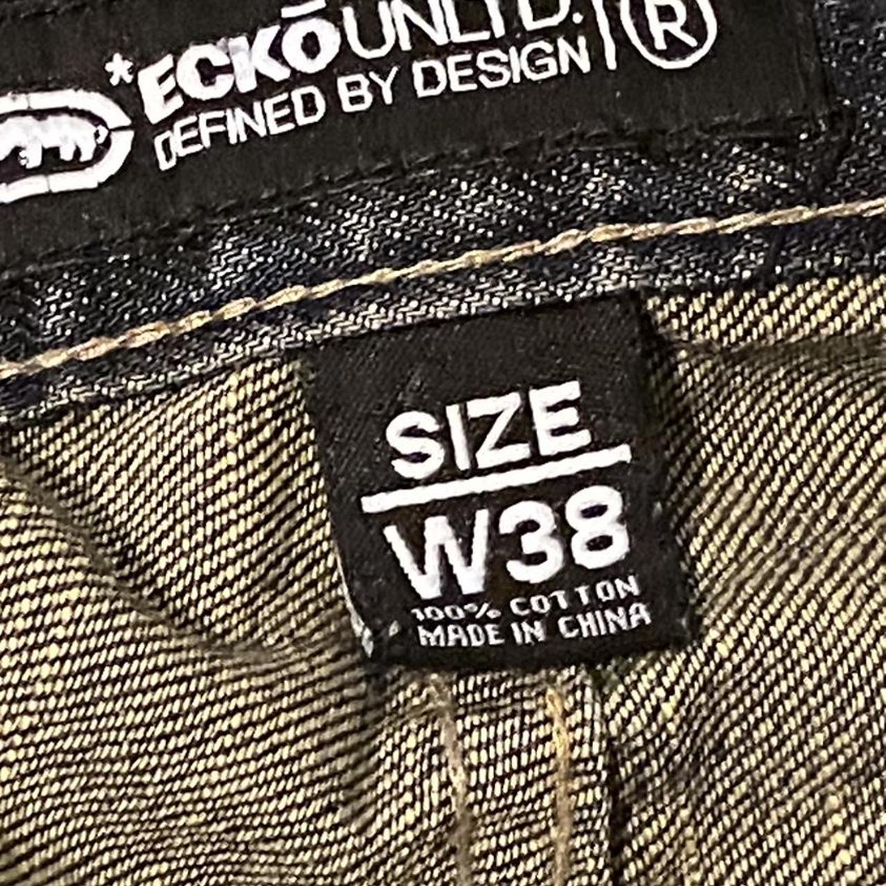 crazy ecko unltd ripple jeans beautiful jeans they... - Depop