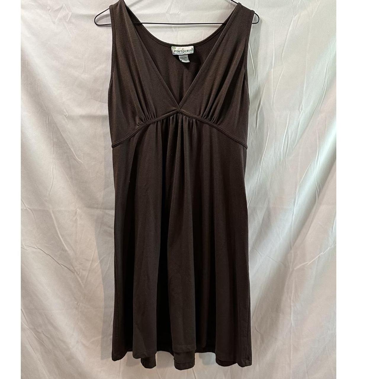 brown Y2K dress, portocruz, size women’s large,... - Depop