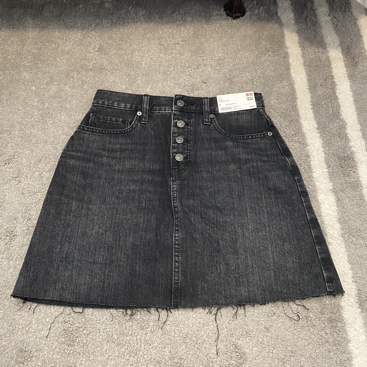 Uniqlo denim mini outlet skirt