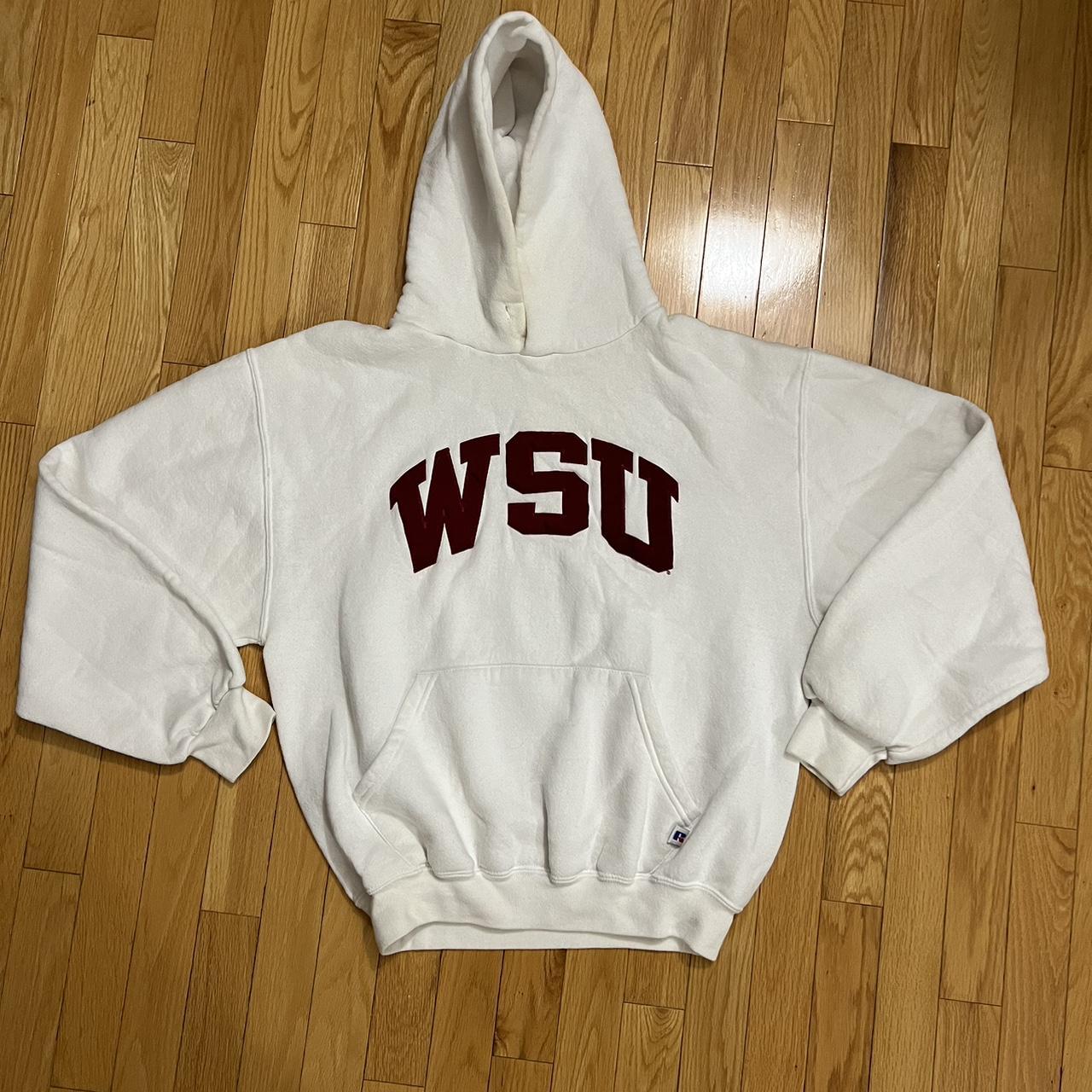 Vintage Russell Athletic WSU hoodie Perfect boxy/... - Depop