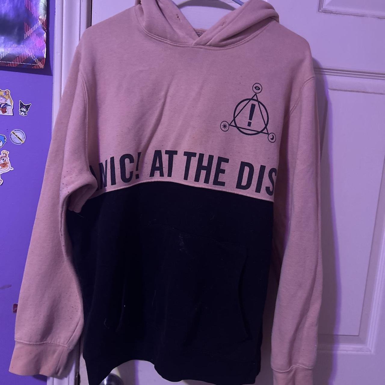 Pink and black panic at the disco hoodie hotsell