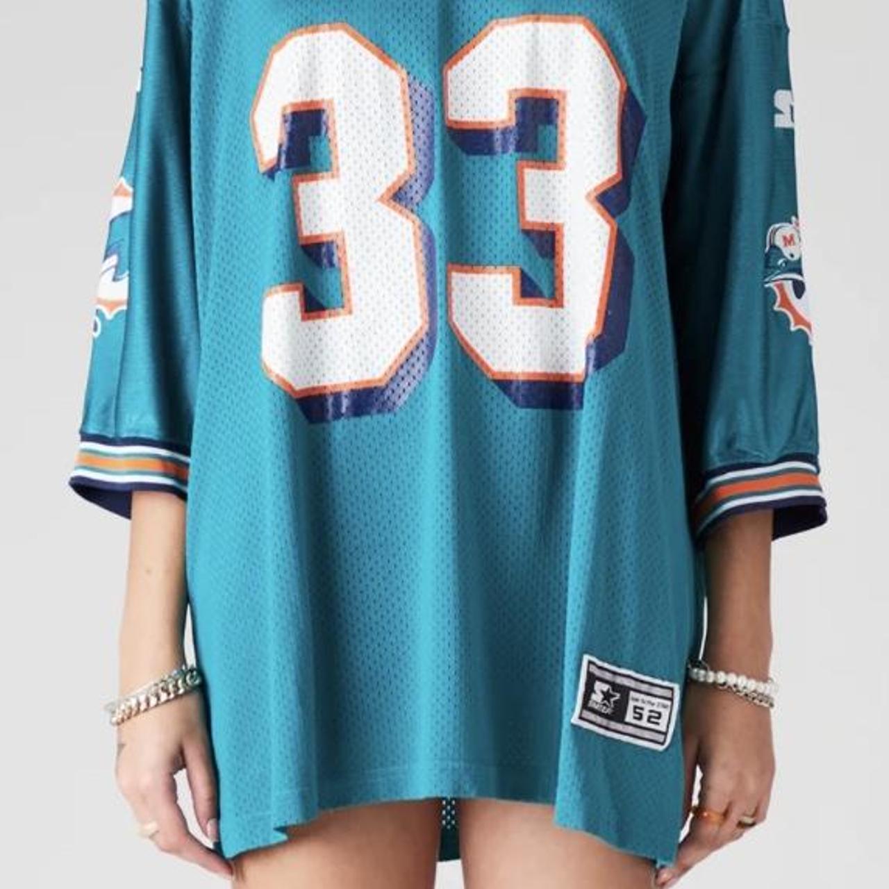 Vintage oversized Miami Dolphins Jersey 90s - Depop