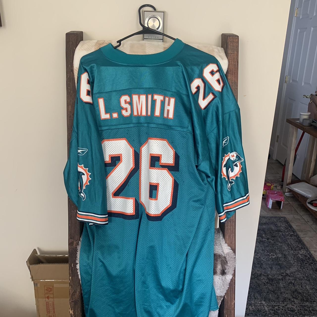 VTG WOMEN'S MIAMI DOLPHINS JERSEY White, green and - Depop