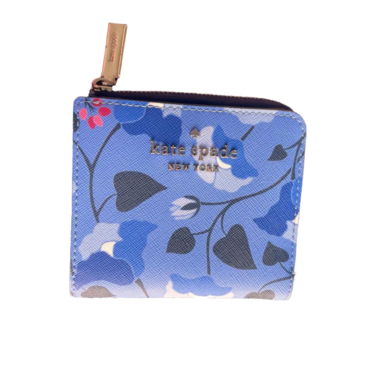 Kate spade blue hotsell floral wallet