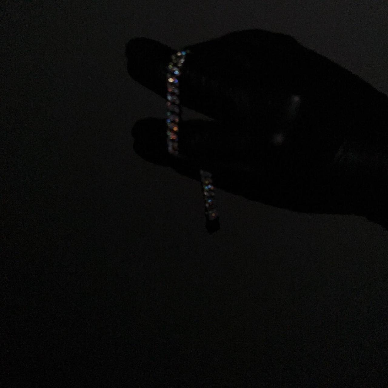 Moissanite Men's Bracelet - Silver – moissanite c… - image 5