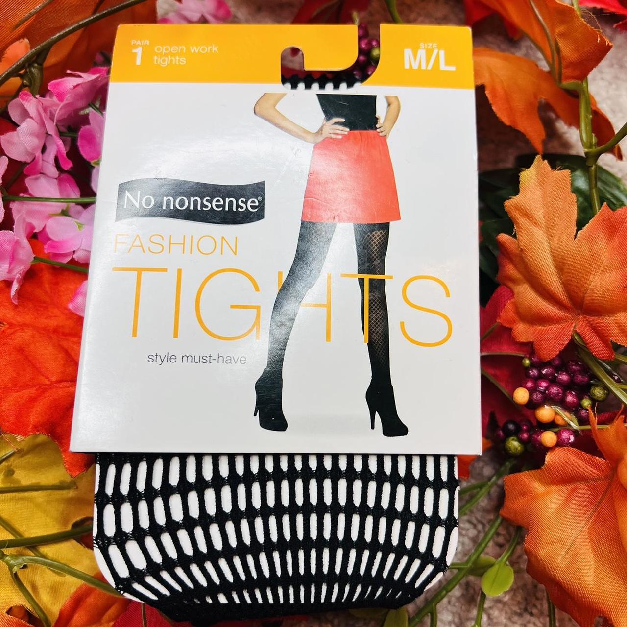 No Nonsense Women's Black Hosiery-tights | Depop