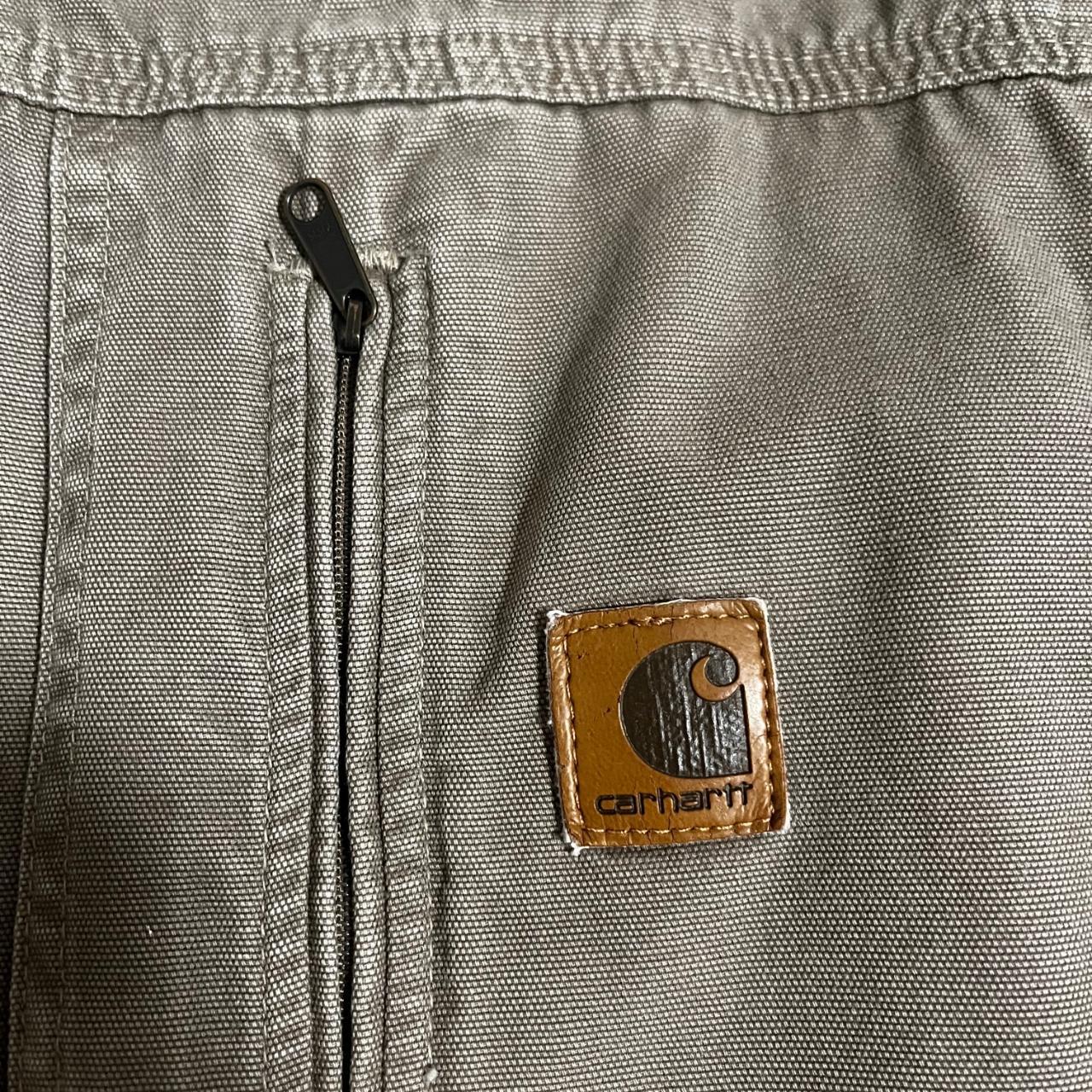 - vintage carhartt detroit jacket -fading/slight... - Depop