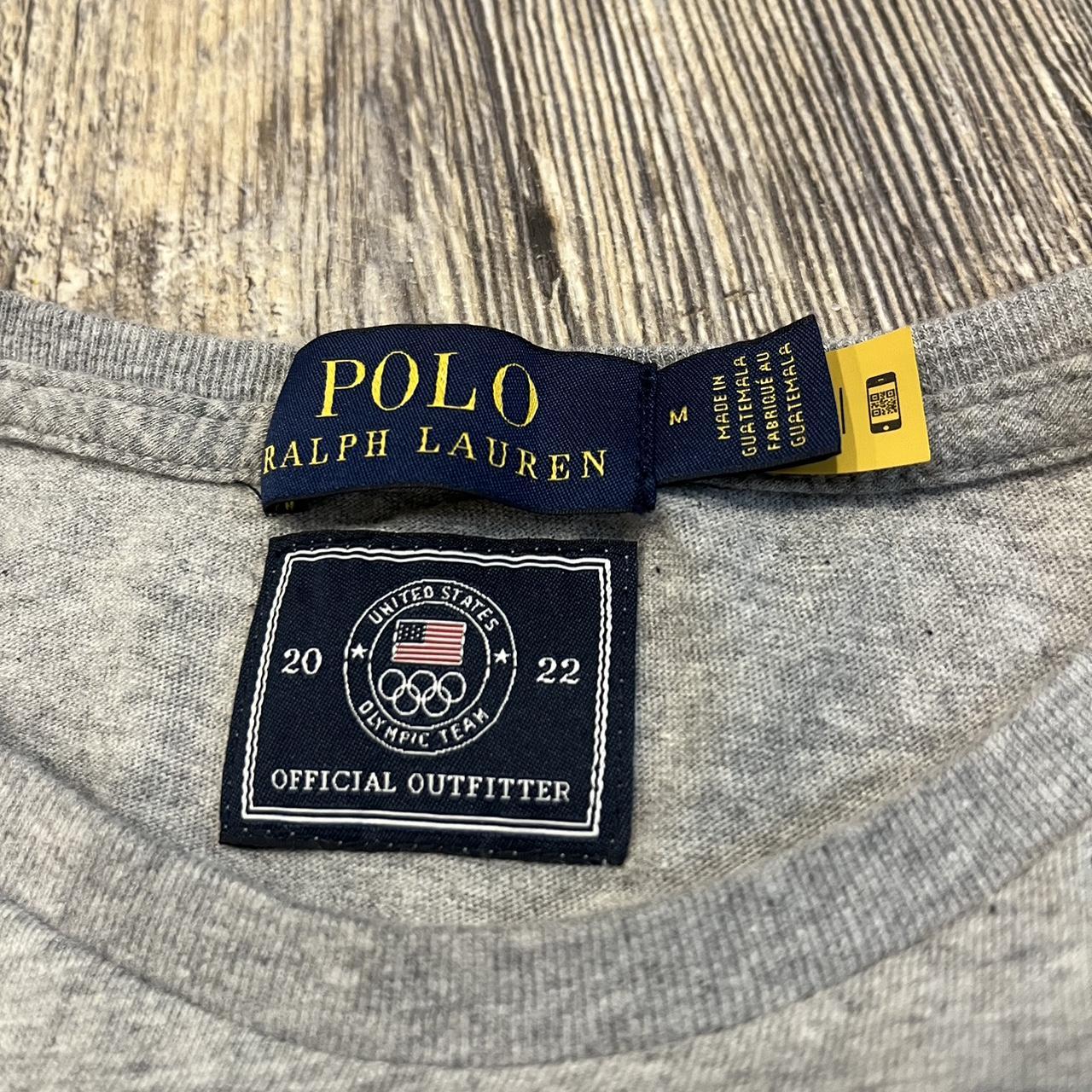 Polo Ralph Lauren Men's Grey and Red Shirt | Depop