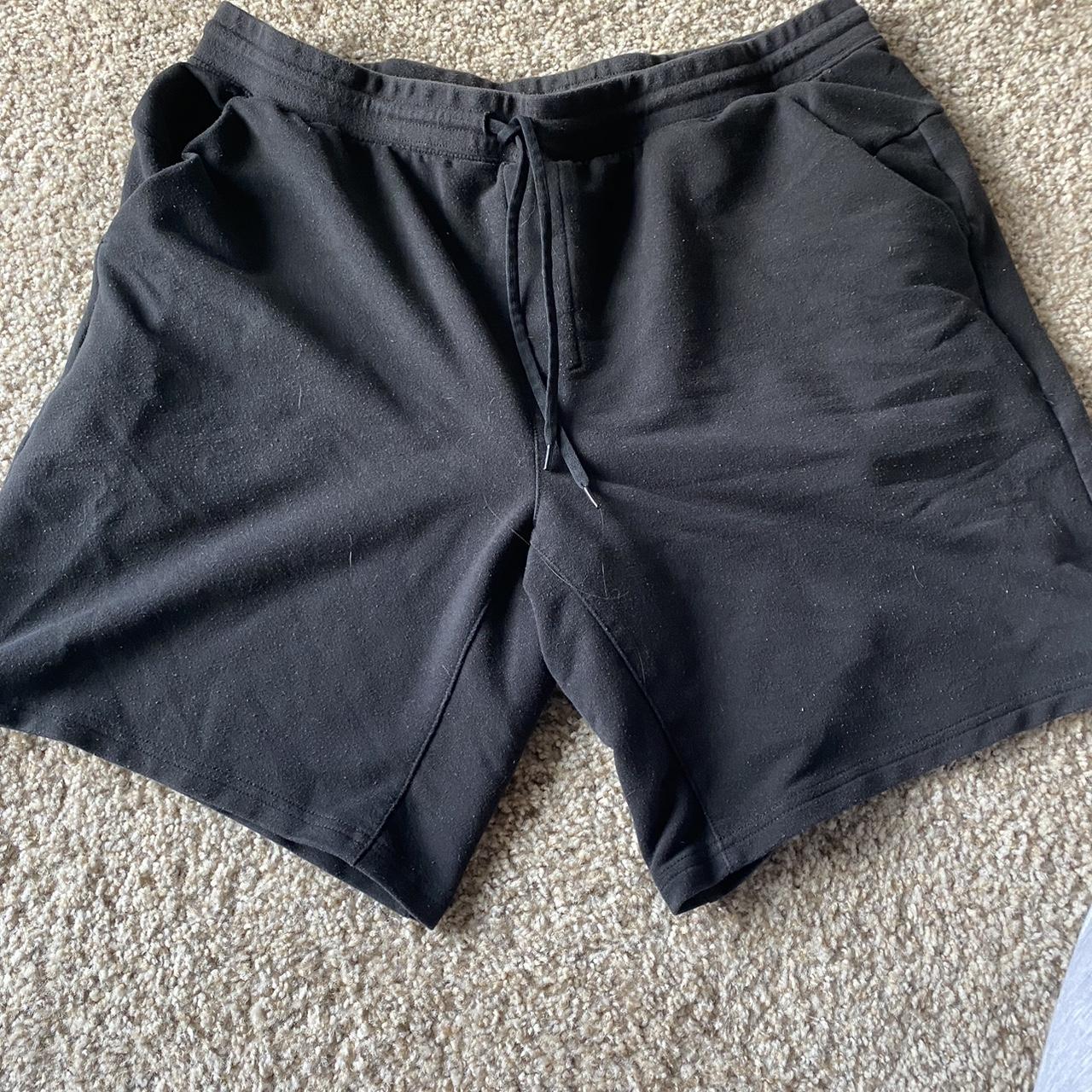 Athletic Works Men's Black Shorts | Depop