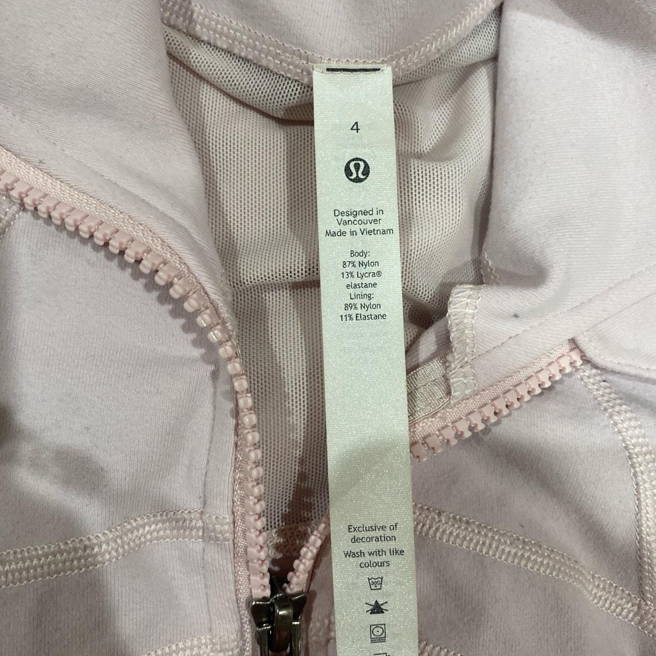 Lululemon pink defined jacket like the strawberry... - Depop