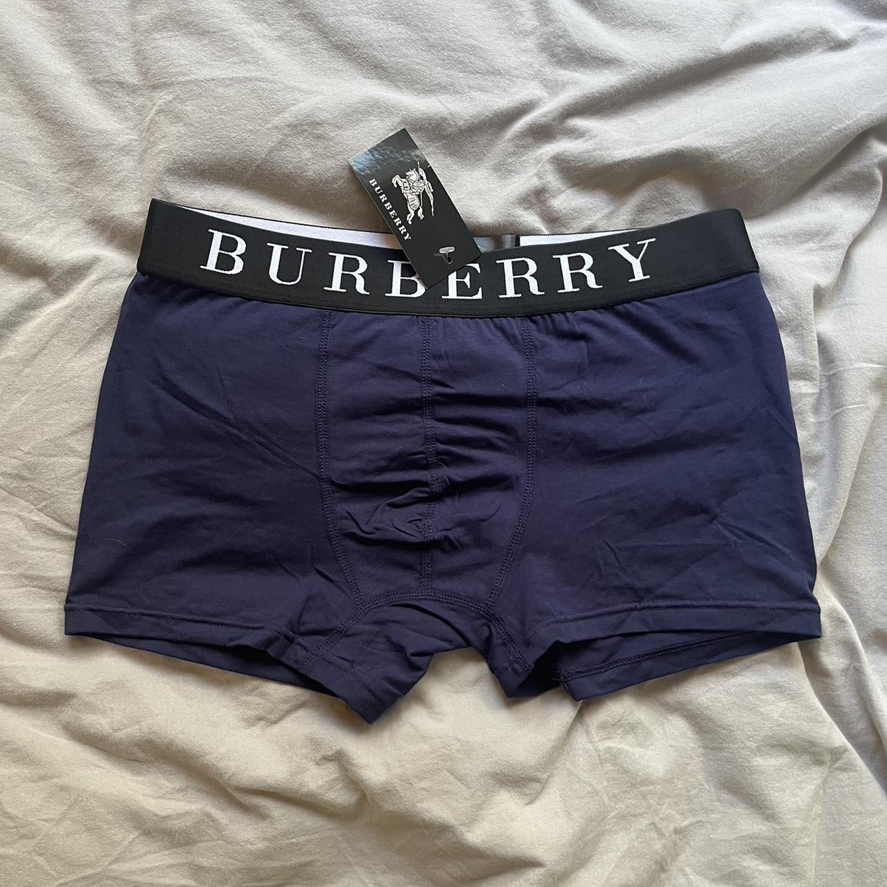 Burberry Men's Navy Boxers-and-briefs | Depop