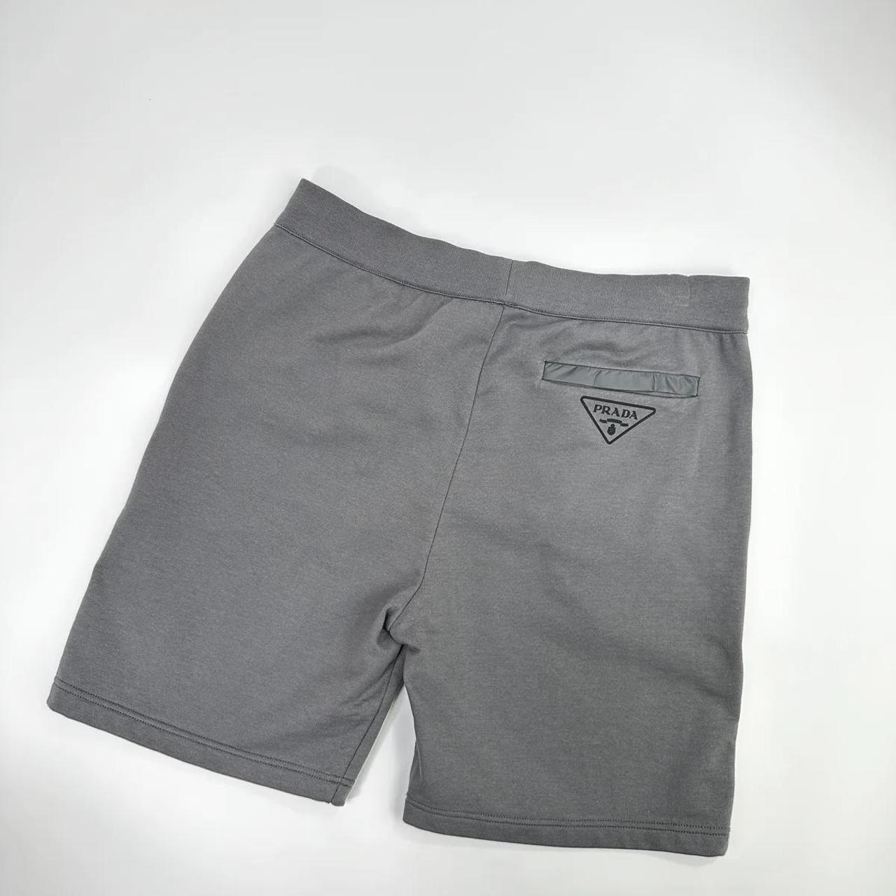 PRADA BERMUDA SWEAT SHORTS GREY - Sweat pant style | Depop