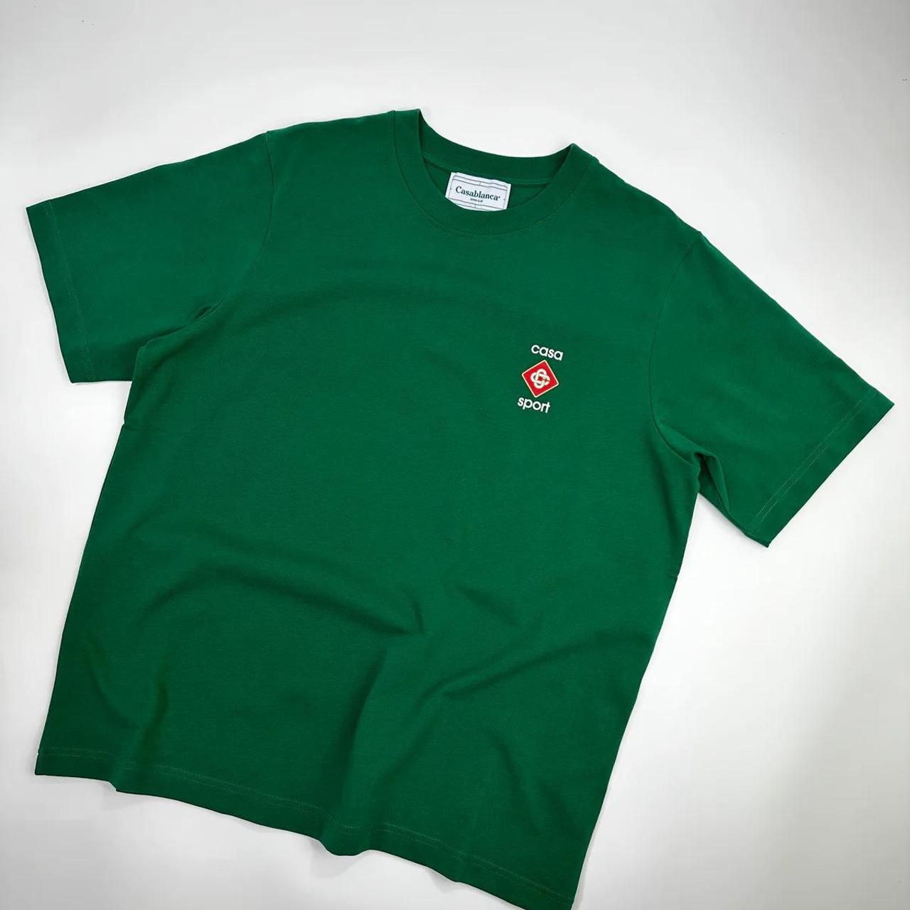 CASABLANCA CASA SPORT 3D LOGO TEE GREEN - The Casa..., image size:1280x1280