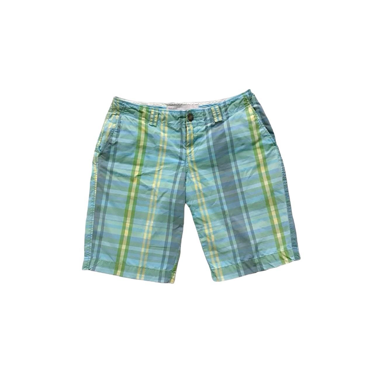 Cotton Old Navy Low Rise Shorts Old Navy Plaid Bermuda Low-rise