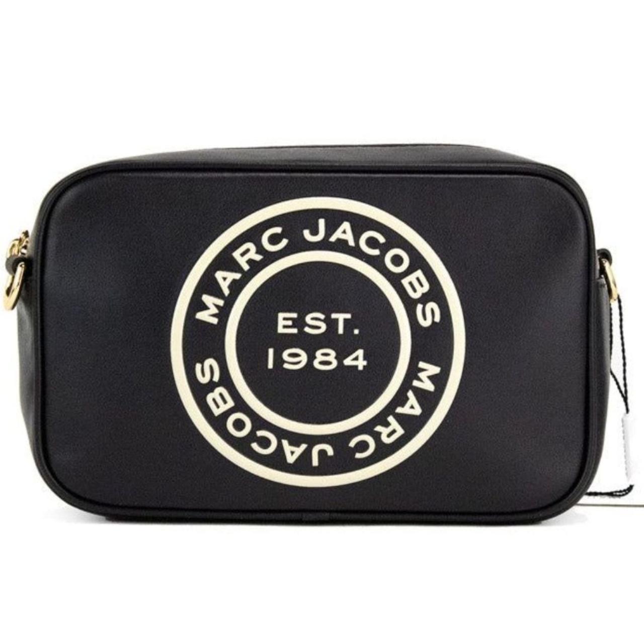 Marc Jacobs Calfskin Signet Flash Camera Bag Black