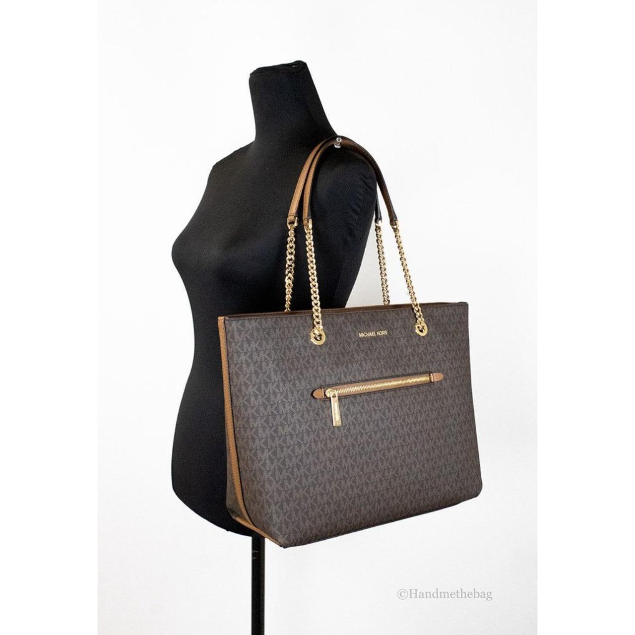 MICHAEL KORS Jet Set Medium Saffiano Leather Top-Zip - Depop