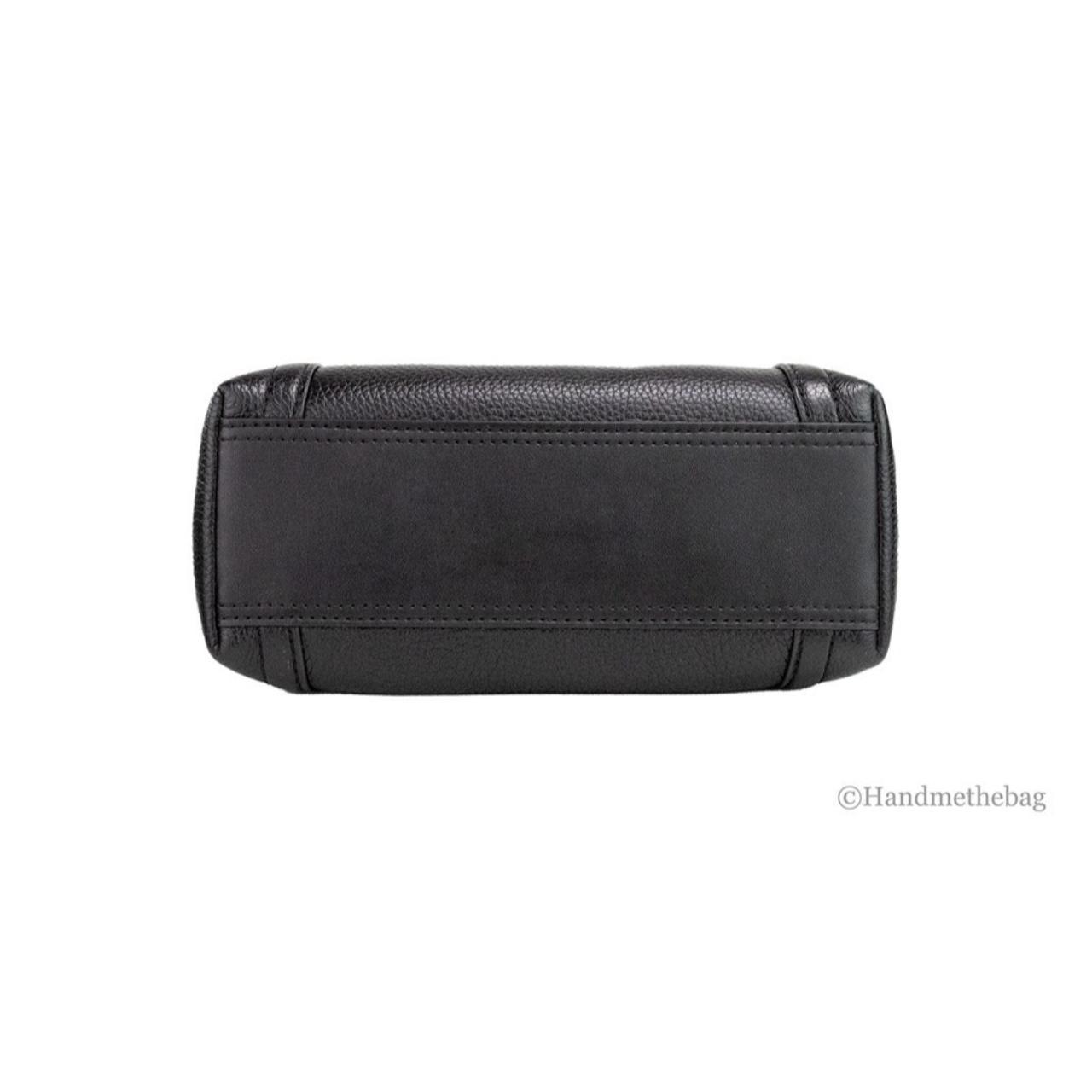 Michael Kors Arlo Small Black Leather Center Zip Compartment Crossbody Purse Bag