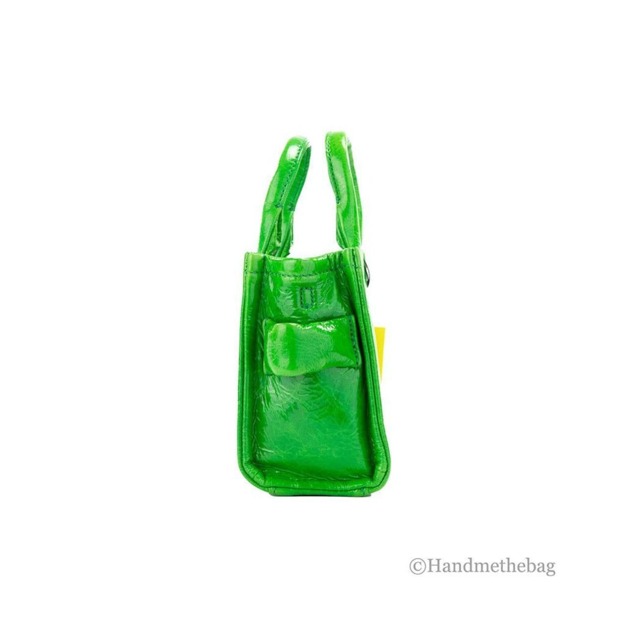 The Shiny Crinkle Micro Tote Bag by Marc Jacobs in Green color for