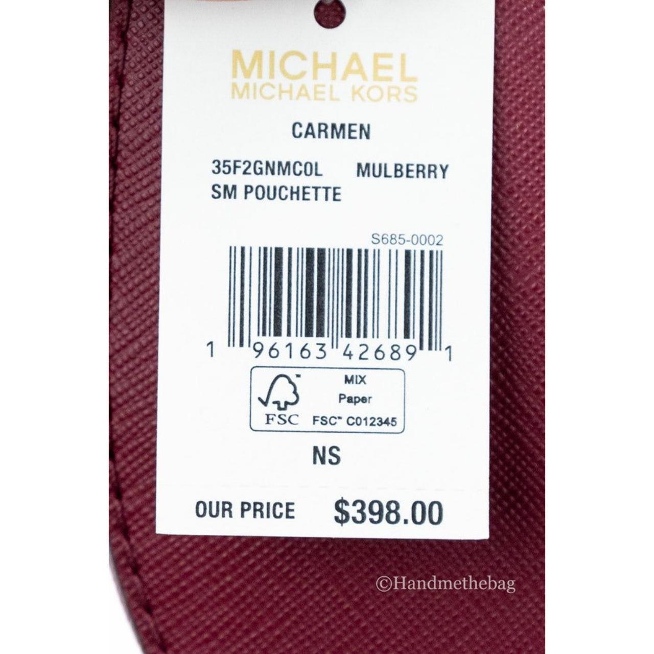 Michael Kors Carmen Small Pouchette Shoulder Bag Mulberry