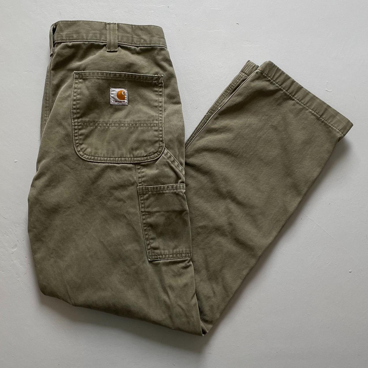 Carhartt Men's Green Trousers | Depop