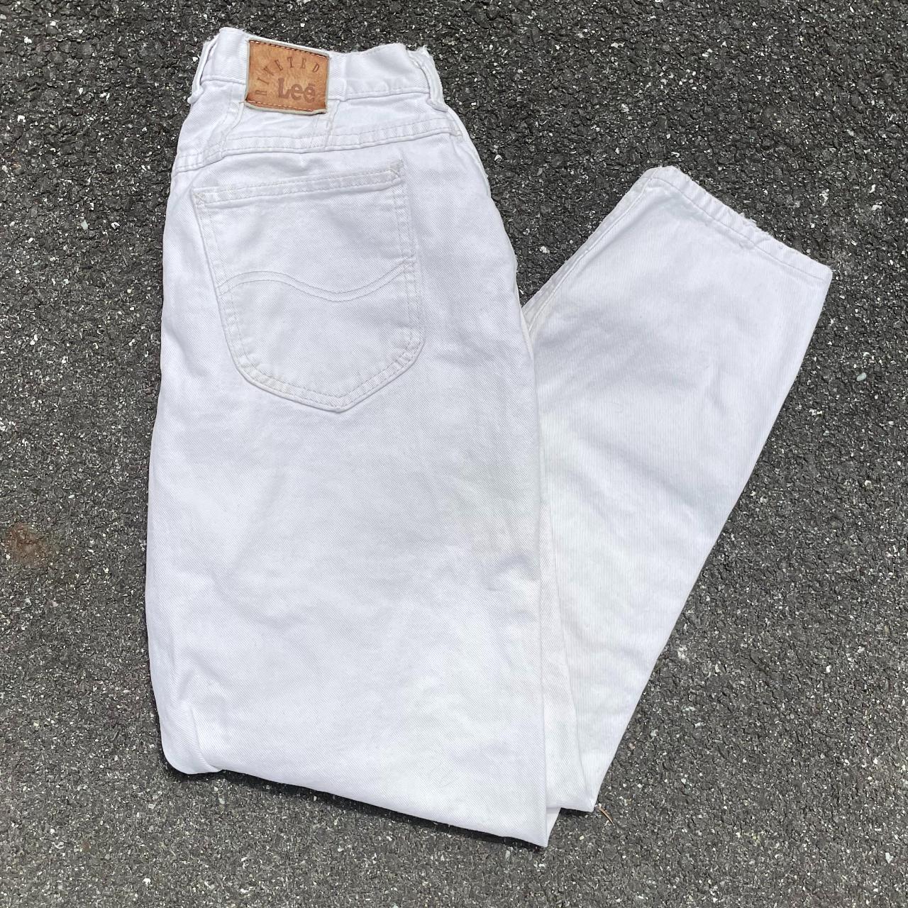 Lee Women's White Jeans | Depop