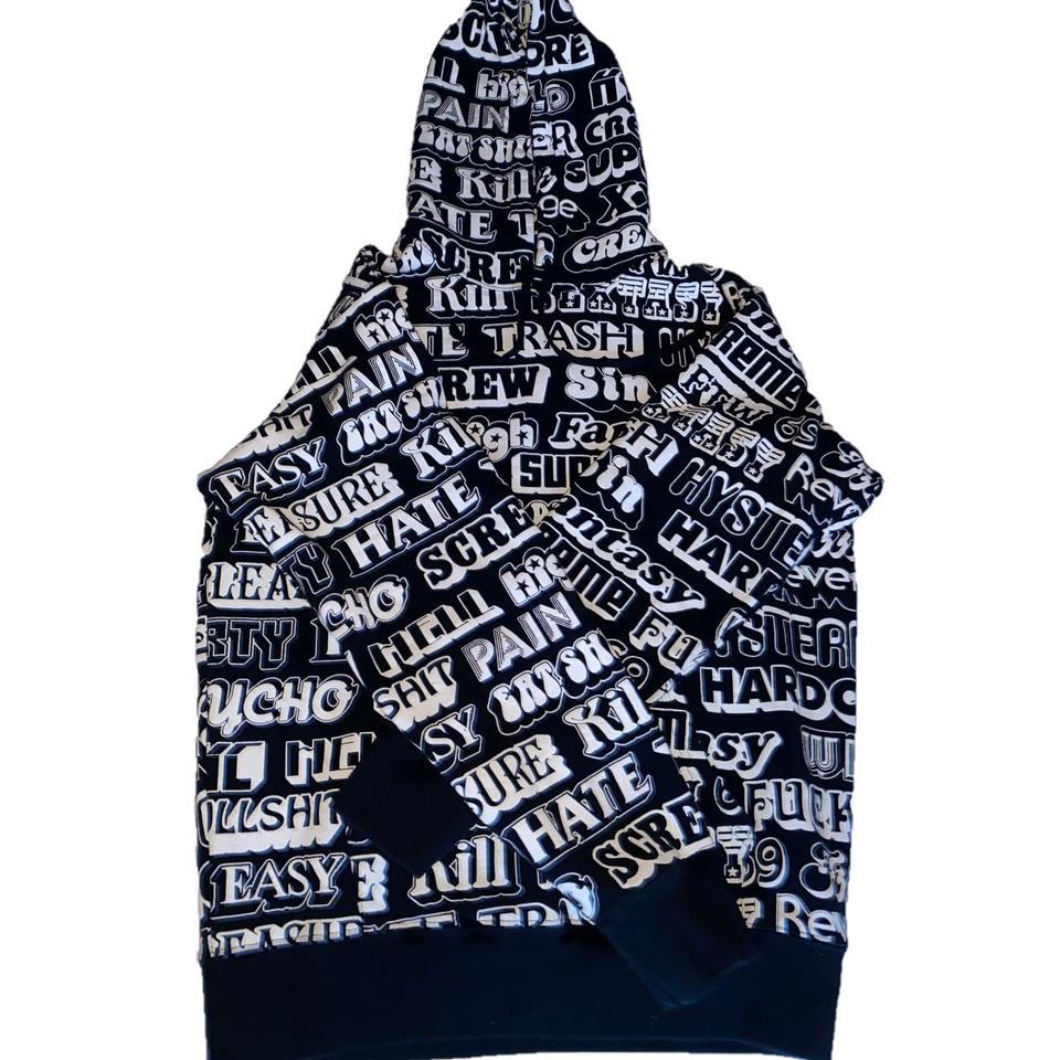 Supreme hysteric glamour outlet text hoodie