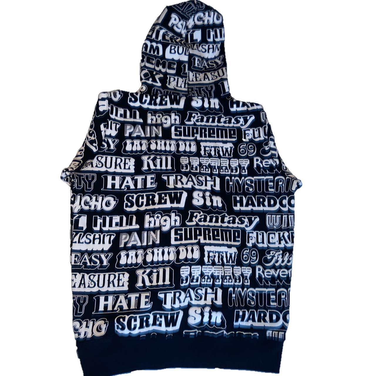 Supreme hysteric clearance glamour text hoodie