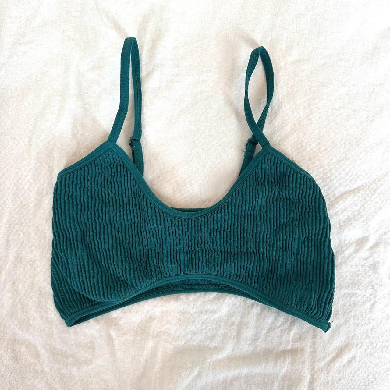 Teal bralette top deals