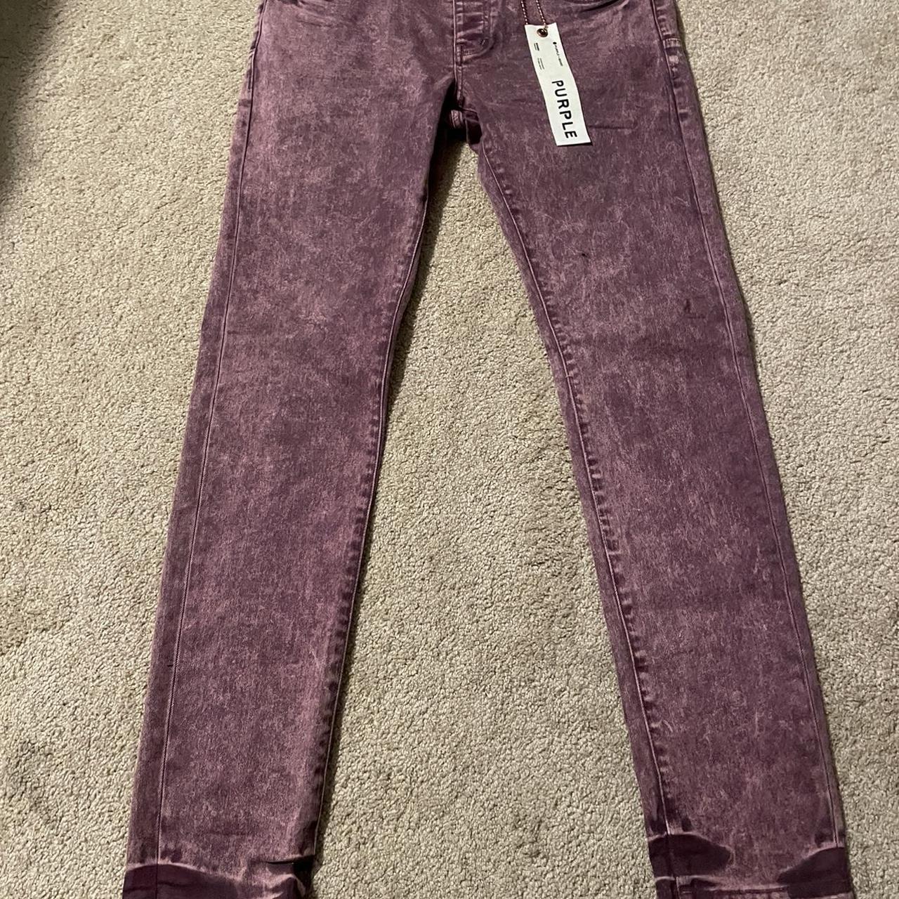 Purple-Brand Co. Washed Denim, Slim Fit Size: 33-34 - Depop
