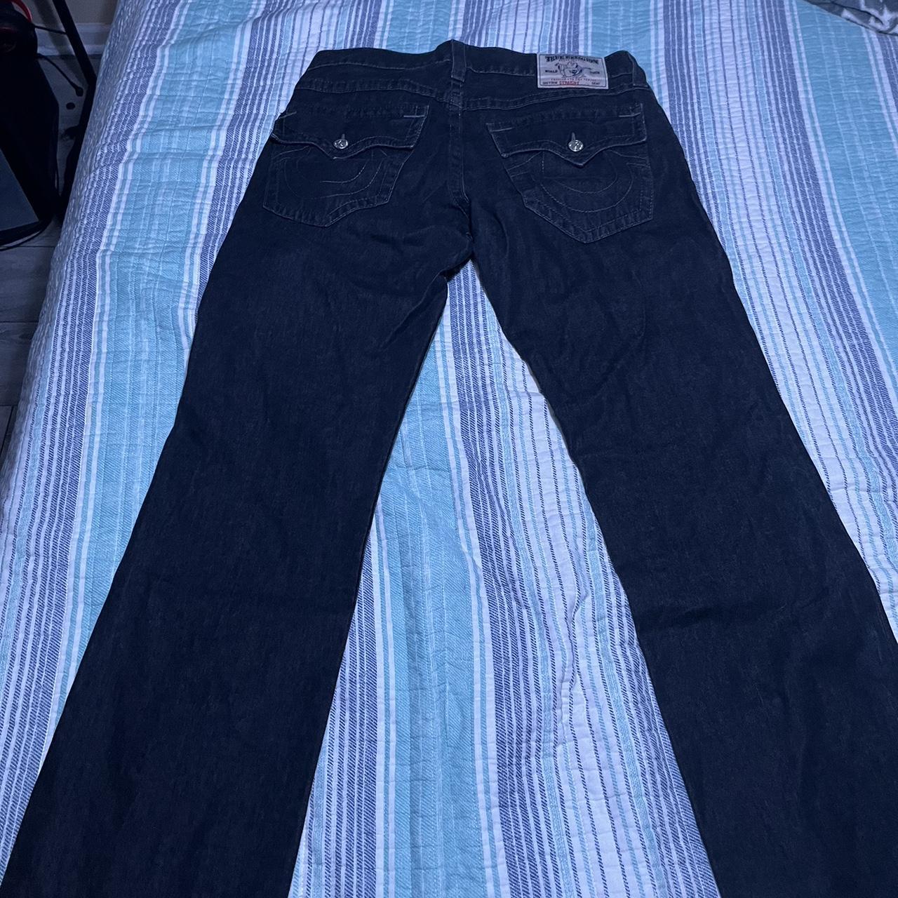 Black Baggy True Religion Jeans 36/32 Perfect... Depop