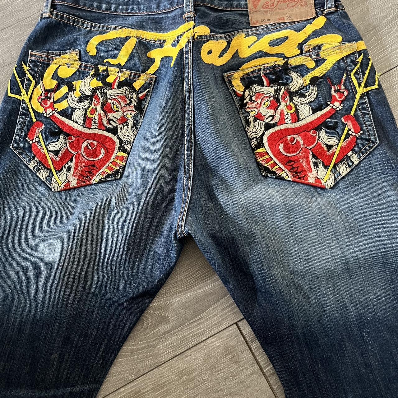 Purchases Ed Hardy jeans