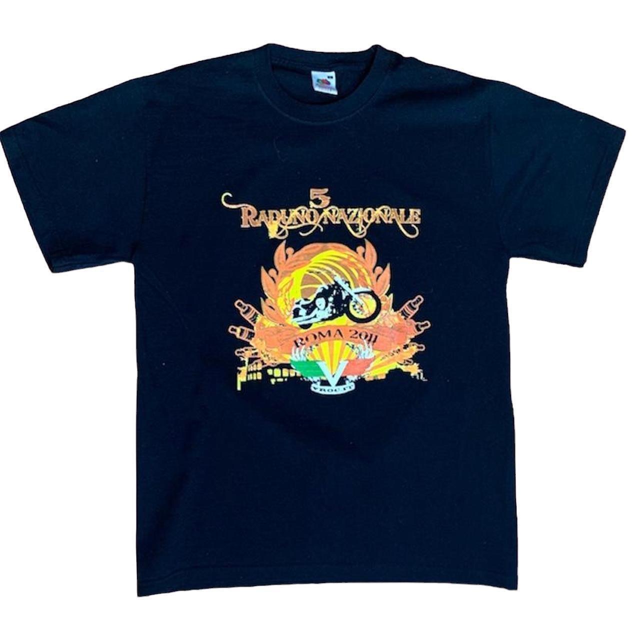 black graphic t shirt Size medium Features... - Depop