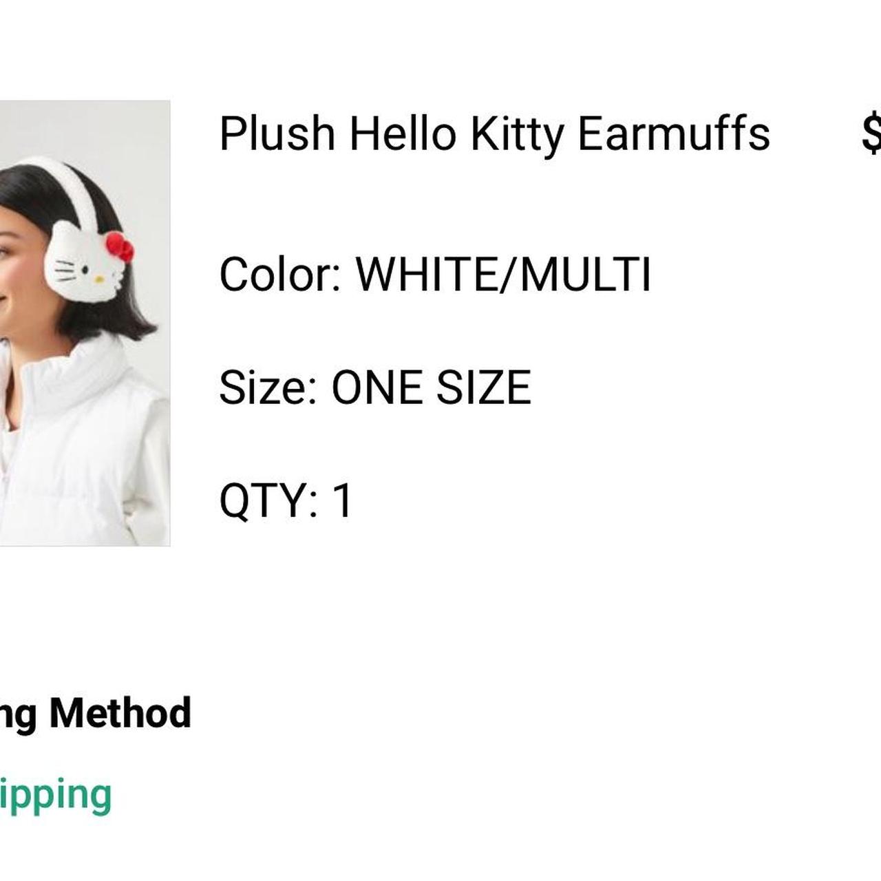 Hello Kitty earmuffs From forever 21 Brand new... Depop